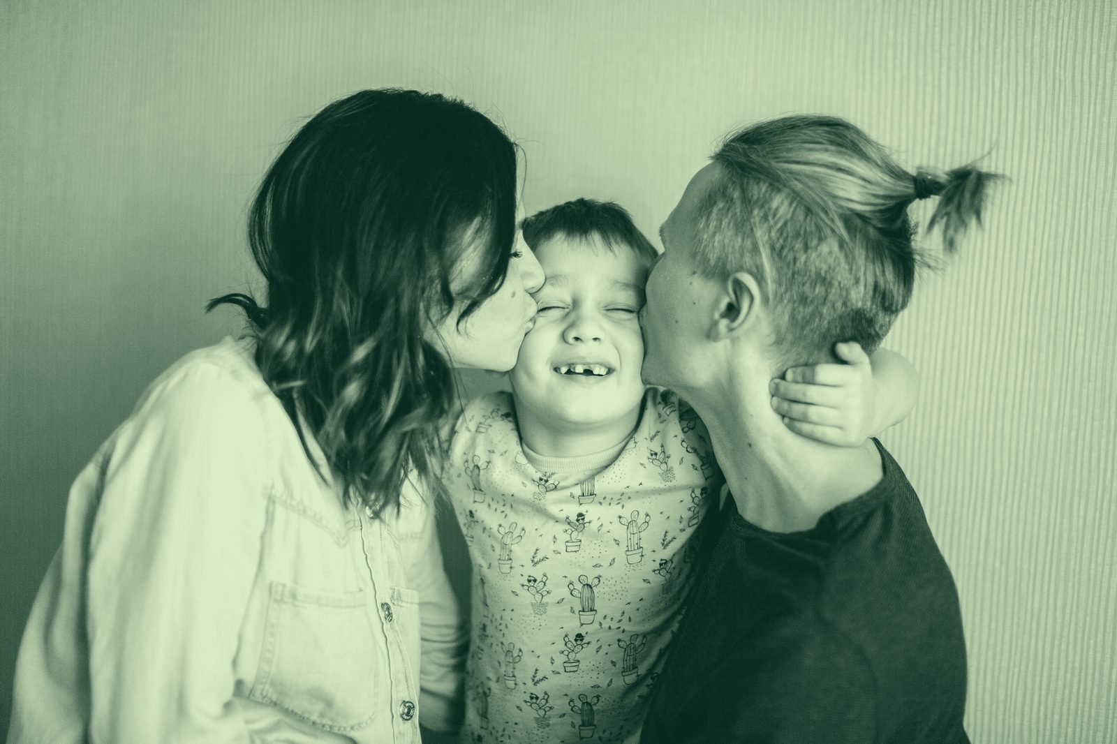 A family at home